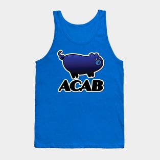 ACAB- blue & black Tank Top